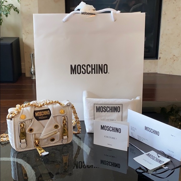 Moschino Shoulder Biker Mini Nappa Bag - Picture 2 of 8